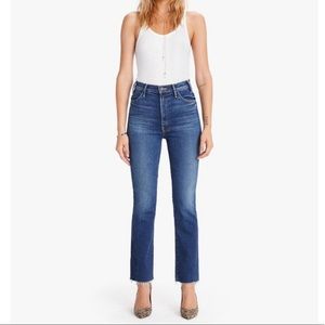 NWOT MOTHER Denim The Hustler Ankle Fray Jeans